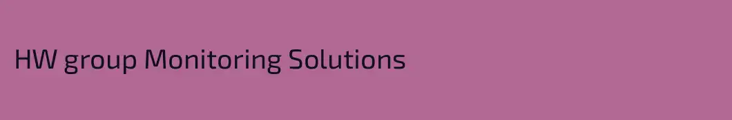 HW group Monitoring Solutions